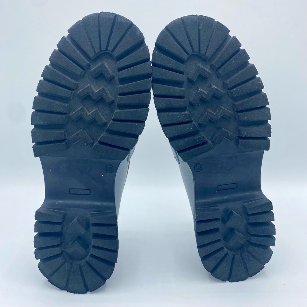 Anthropologie Bruno Premi Blue Hardware Platform Loafers Size 38 / US 7.5 - Picture 10 of 15